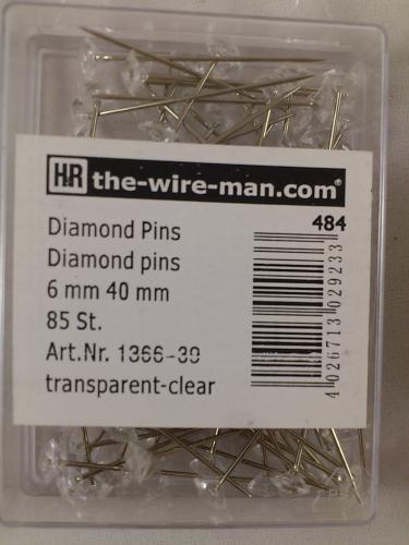 Diamond pins 6 mm L 4cm 85 st.